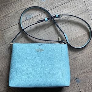 Kate Spade Harlow light blue cross body purse